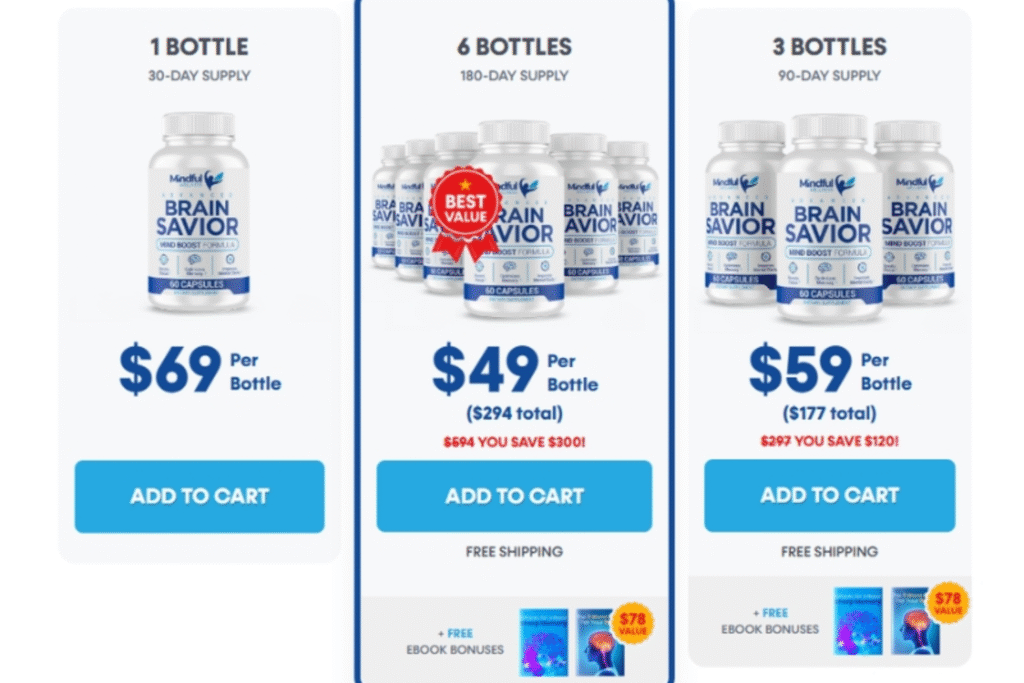 Brain Savior Pricing